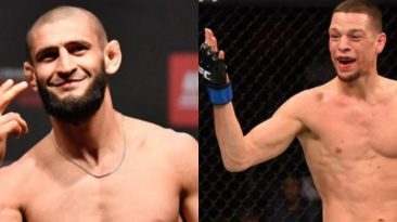 Khamzat Chimaev discusses who he would like to see Nate Diaz fight next after UFC 279