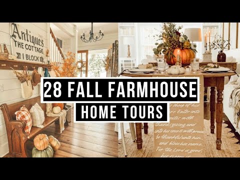 28 Fall Antique Farmhouse Home Tours Marathon *Music Only*