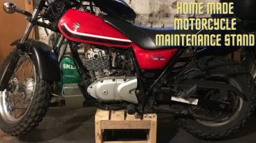 DIY (wood) motorcycle maintenance stand