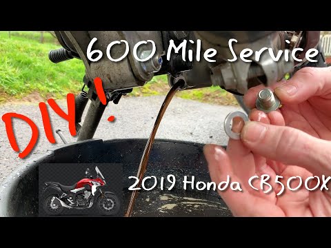 2019 Honda CB500X First Service D.I.Y. | 600 Mile Motorcycle Service How To | Oregon Motorcycle 2020