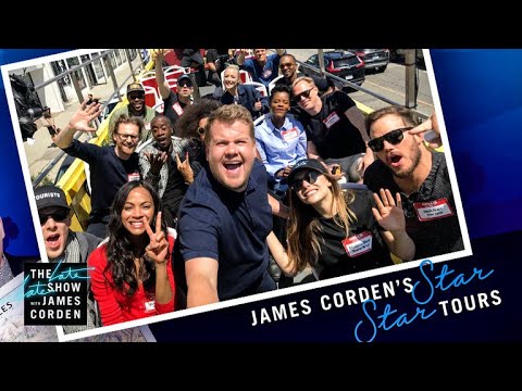 ‘Avengers: Infinity War’ Cast Tours Los Angeles w/ James Corden