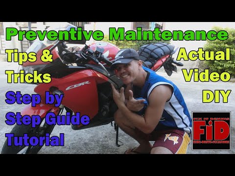 Motorcycle preventive maintenance tips and tricks DIY tutorial