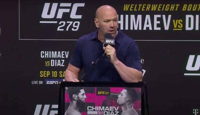 Dana White cancels UFC 279 press conference after “all hell broke loose” backstage: “This has never happened in the history of the company”