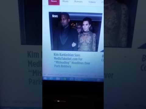 Kim Kardashian is suing media take out