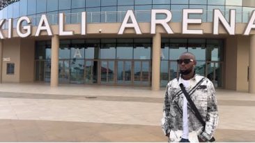 Eddy Kenzo tours Rwanda’s Kigali Arena with Bruce Melodie the Brand Ambassador.