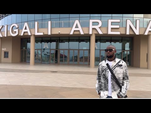 Eddy Kenzo tours Rwanda’s Kigali Arena with Bruce Melodie the Brand Ambassador.