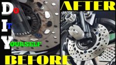 DIY | REMOVE RUST FROM MOTORCYCLE DISC BRAKE