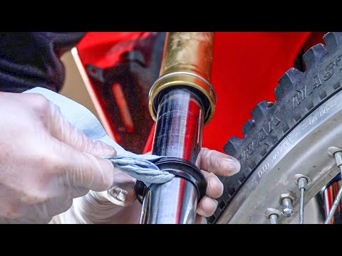 How To Fix A Leaky Fork Seal.. FOR FREE! | Motorcycle Life Hacks