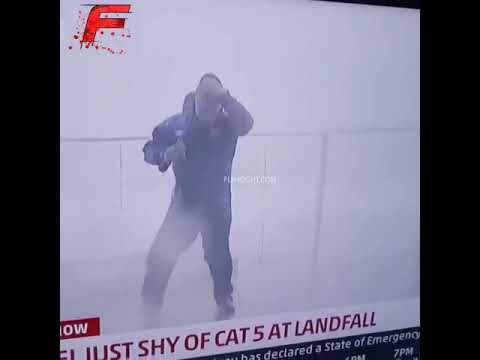 mediatakeout Weatherman Almost Impaled During Live Broadcast Of Category 4 Hurricane Michael