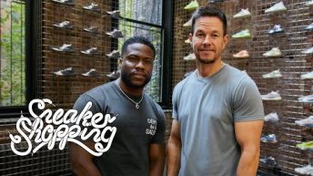 Mark Wahlberg And Kevin Hart Go Sneaker Shopping With Complex