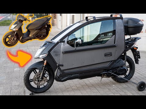 Making of futuristic motorcycle – I Modified Scooter to  the two-wheeled vehicle