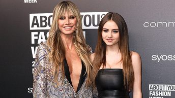 Heidi Klum’s Daughter Leni, 18, Models Strapless Bustier With Mom At Milan Fashion Week