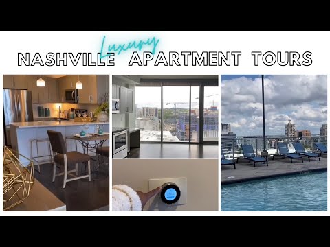 EMPTY LUXURY APARTMENT TOURS IN NASHVILLE, TENNESSEE | Downtown, Midtown, and Music Row