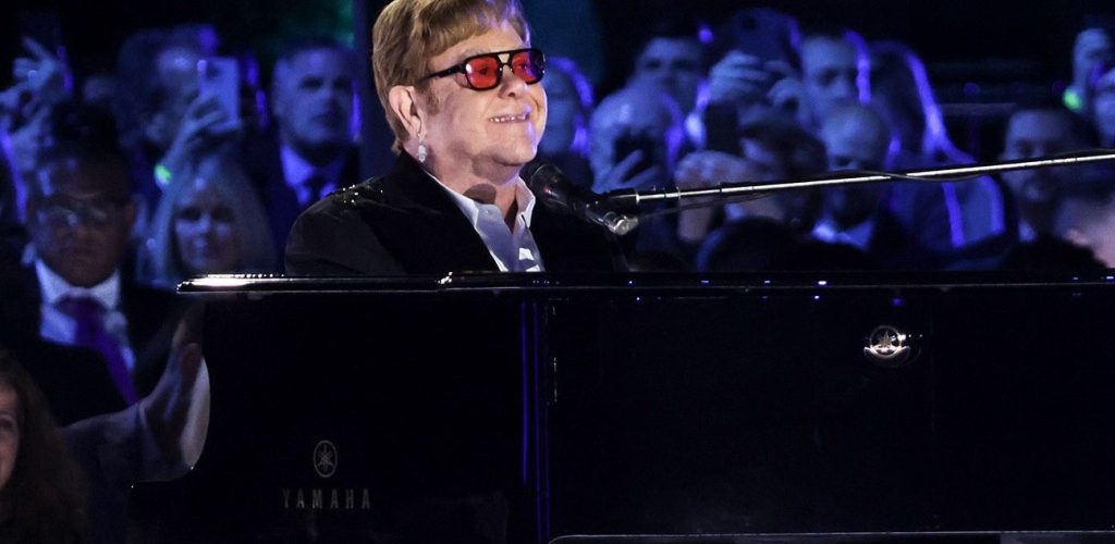 President Joe Biden Surprises Elton John With National Humanities Medal