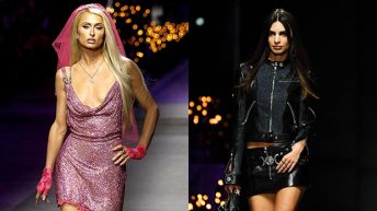 Paris Hilton, Emily Ratajkowski & Hadid Sisters Rule Versace Runway At Milan Fashion Week: Photos