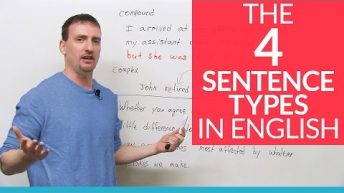 The 4 English Sentence Types – simple, compound, complex, compound-complex