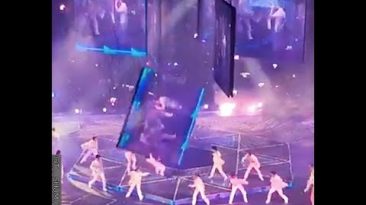 Giant Screen Falls On Dancers During Hong Kong Pop Concert! #shorts