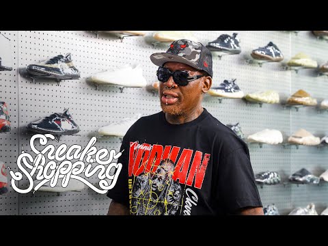 Dennis Rodman Goes Sneaker Shopping With Complex