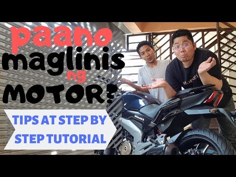 Pano maglinis ng motor : Tips and Tricks Step by step tutorial : motorcycle washing