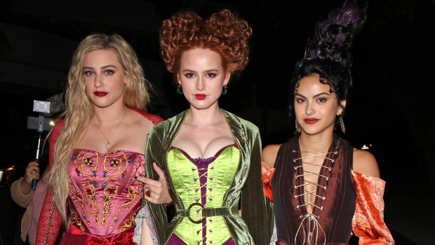 ‘Riverdale’s Lili Reinhart, Camila Mendes & Madelaine Petsch Dress Up As The Sanderson Sisters From ‘Hocus Pocus’