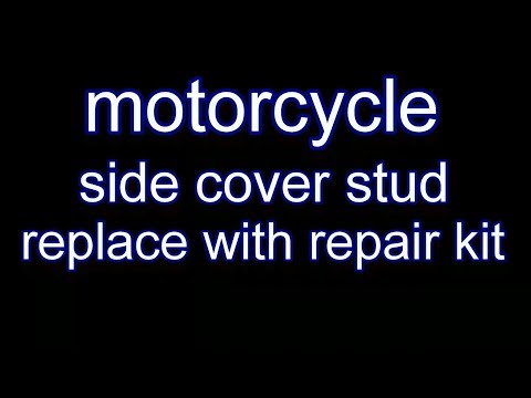 Motorcycle side cover stud repair w/replace kit