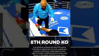 Colombian Boxer Luis Quiñones, Dies 5 Days After Knockout Loss! #shorts