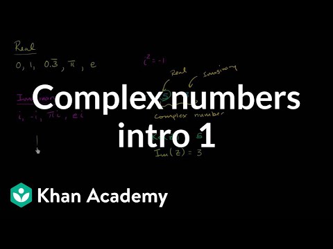 Introduction to complex numbers | Imaginary and complex numbers | Precalculus | Khan Academy