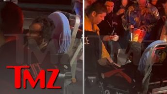 Dave Chappelle Attacker is Stretchered into Ambulance | TMZ