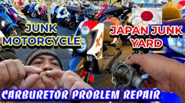 Japan Junk Motorcycle, Carburetor Repair DIY, Japanese Friend bought Junk motorcycle Problem Solve