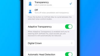 iOS 16.1 beta 4 removes ‘Adaptive Transparency’ toggle for older AirPods Pro and Max