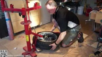 Motorcycle Tire Change & Balance – DIY