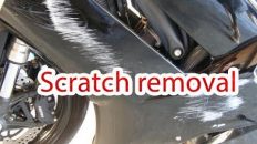 Motorcycle scratch Removal | easy way to remove scratch from vechicles