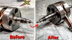 Repair of the damaged 2T motorcycle crankshaft – KTM GXE 50 – year 1986 . . . . part 1.