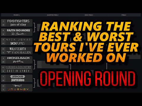 Ranking The Best/Worst Tours I’ve Ever Been On | PT. 1