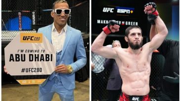 Charles Oliveira responds after Islam Makhachev expresses concern over UFC 280 title fight: “Calm down, dad is coming”