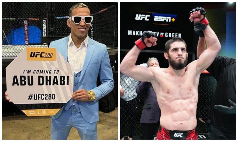 Charles Oliveira responds after Islam Makhachev expresses concern over UFC 280 title fight: “Calm down, dad is coming”