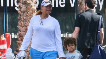 Queen Latifah & Son Rebel, 3, Seen In 1st Photos As They Hold Hands On Shopping Trip