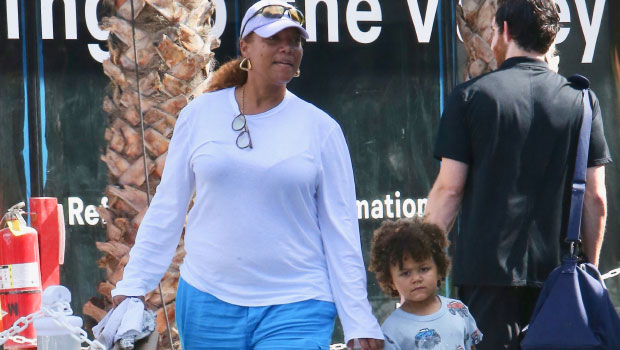 Queen Latifah & Son Rebel, 3, Seen In 1st Photos As They Hold Hands On Shopping Trip