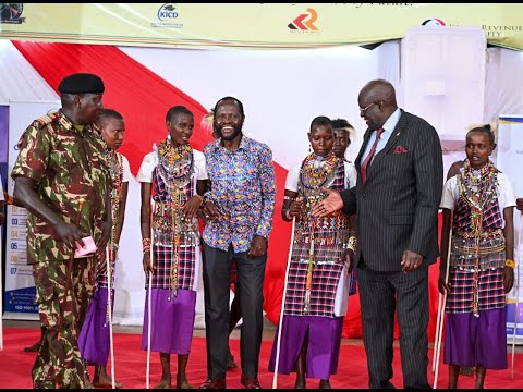 Top students perform for CS Magoha, in Kisumu 2022 Music festivals.