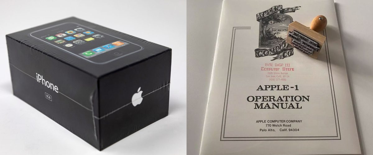 Sealed OG iPhone auction expects 50x launch price; $42k Apple-1 manual found to be a replica