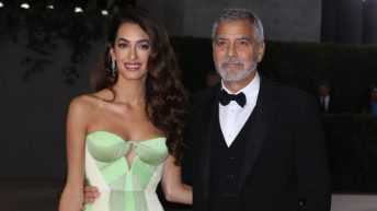 Amal Clooney Stuns In Strapless Green Dress On Date Night With George At Academy Gala: Photos