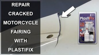 Repair cracked and broken motorcycle fairing with PlastiFix