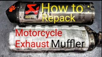 How To:  Repack Motorcycle Exhaust  Muffler – Akrapovic