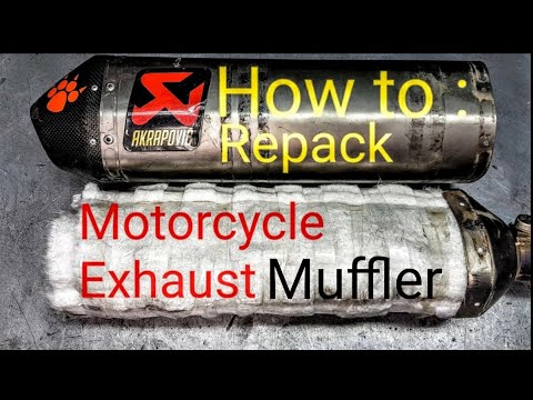 How To:  Repack Motorcycle Exhaust  Muffler – Akrapovic