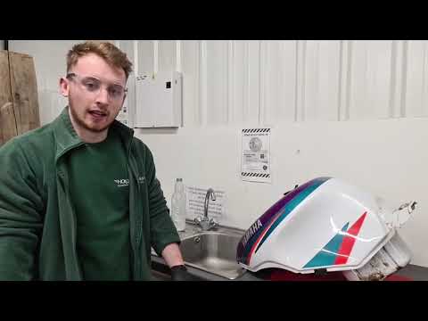 Motorcycle fuel tank restoration process using the POR-15 fuel tank repair kit.