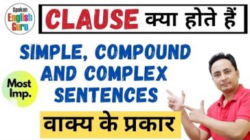 Simple Compound and Complex Sentences | Clauses in English Grammar | Types of Sentences PART 2