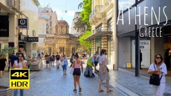 Athens, Greece 4K-HDR Walking Tour – 2021 – Tourister Tours