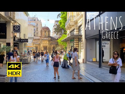 Athens, Greece 4K-HDR Walking Tour – 2021 – Tourister Tours