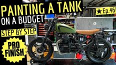 Painting A Motorcycle Tank on a Budget – Step By Step – Ep.46