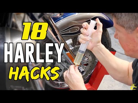 18 Easy DIY Harley Davidson Motorcycle Hacks & Tricks